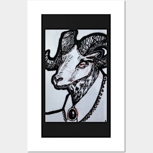 Goat person Posters and Art